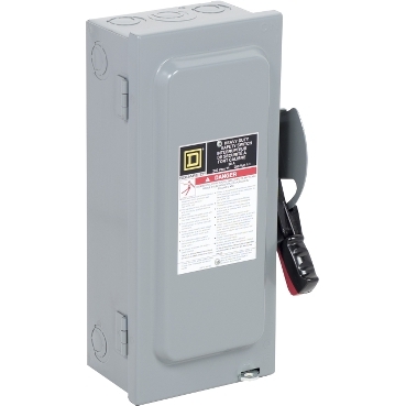 CH221N - Safety switch, heavy duty, fusible, 30A, 240VAC, 250VDC 