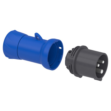 PKE16M423 - PratiKa wander plug - straight - 16 A - 2P + E