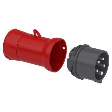 Mureva PK Wander Plug screw connection 16A 3P-N-E 380-415V IP44 - TI-Exploded-2