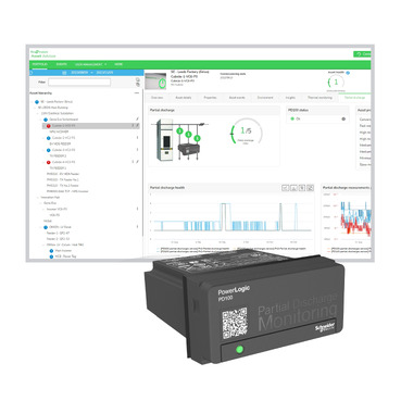 PowerLogic™ PD100 Schneider Electric Részlegeskisülés-felügyelet középfeszültségű kapcsolóberendezésekhez