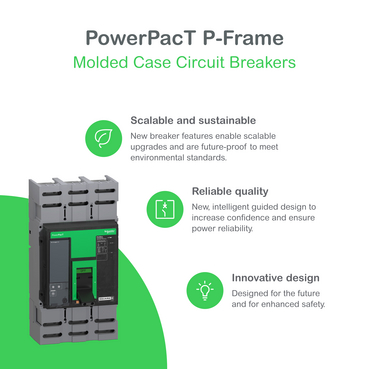 PGL36100U33A - Circuit breaker, PowerPacT P, 1000A, 3 pole