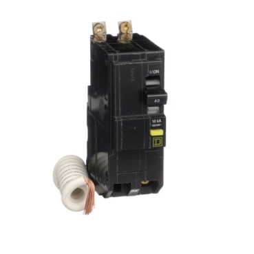 QOB240GFI - Mini circuit breaker, QO, 40A, 2 pole, 120/240VAC