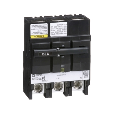 Square D QO 40-amp 3-Pole Standard Trip Circuit Breaker in the