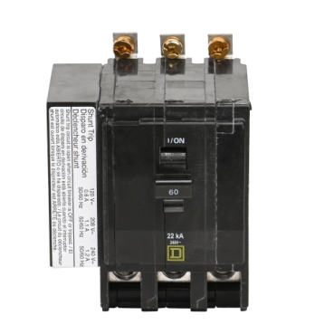 QOB360VH1021 - Mini circuit breaker, QO, 60A, 3 pole, 240VAC, 22kA