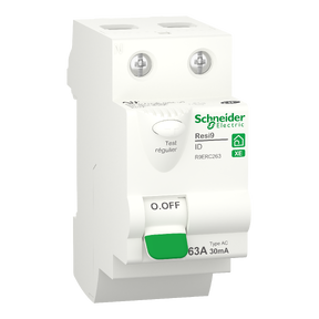 Resi9 XE - interrupteur différentiel - 2P - 63A - 30mA - Type AC - embrochable