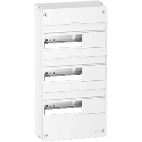 Resi9 - Coffret en saillie Blanc (RAL 9003)- 3 rangées de 13 modules