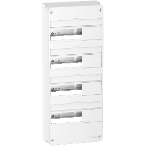 Resi9 - Coffret en saillie Blanc (RAL 9003)- 4 rangées de 13 modules