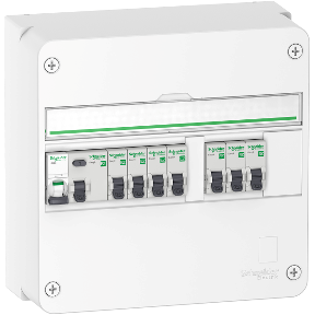 R9h1 Resi9 Consumer Unit 1 Row 7 Way Schneider Electric Ireland
