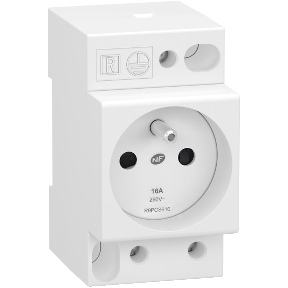 Resi9 - prise de courant pour tableau - 2P+T - 250V - 16A