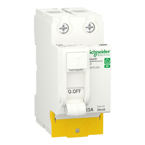 Resi9 - inter différentiel - 2P - 63A - 30mA - Type AC - peignable - alim bas