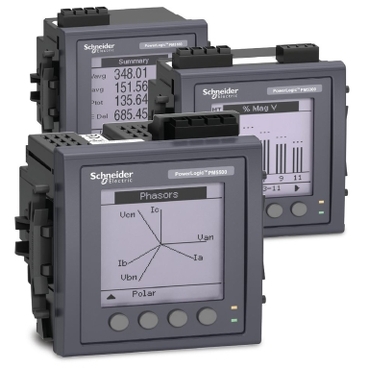 PowerLogic PM5000 series Schneider Electric Avansert kostnadsstyringskapasitet i en rimelig måler. Kompakte, allsidige målere for energikostnader og grunnleggende nettverksstyring