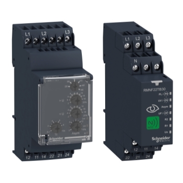 Harmony kontrolrelæer Schneider Electric Near Field Communication (NFC) og konventionelle kontrolrelæer for DIN-skinne