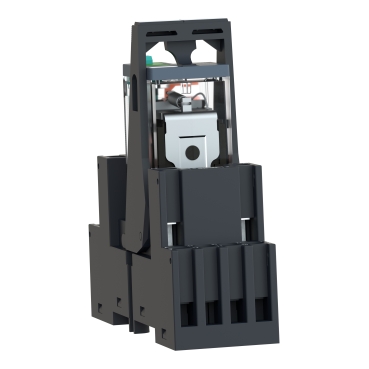 Harmony, Miniature plug-in relay pre-assembled, 6 A, 4 CO, with lockable test button, mixed terminals socket, 24 V AC-2