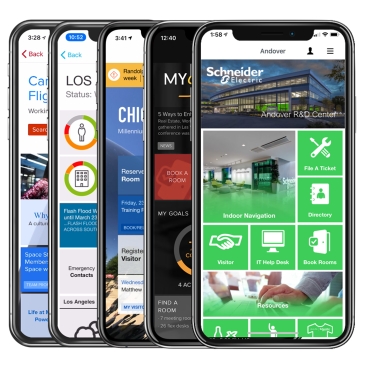 EcoStruxure™ Engage Enterprise App Schneider Electric Boost employee engagement and productivity with a convenient, customizable mobile app.