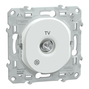 Ovalis - prise TV simple - Antibactérien
