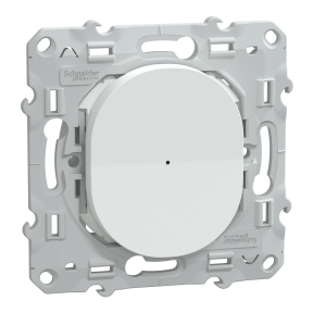 WISER Ovalis - Variateur connecté avec poussoir - coloris Blanc - 2 fils - Zigbee