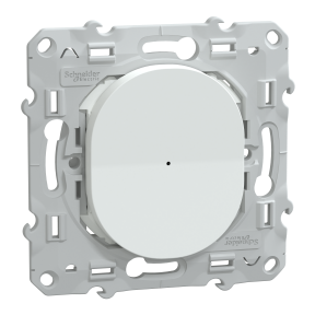 WISER Ovalis - Bouton Poussoir Connecté - coloris Blanc - Zigbee - 10A