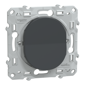 Ovalis - interrupteur va et vient - 10AX - Anthracite