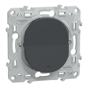 Ovalis - interrupteur va et vient - 10AX - lumineux ou témoin - Anthracite