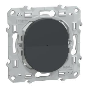 WISER Ovalis - Variateur connecté avec poussoir - coloris Anthracite - 2 fils - Zigbee