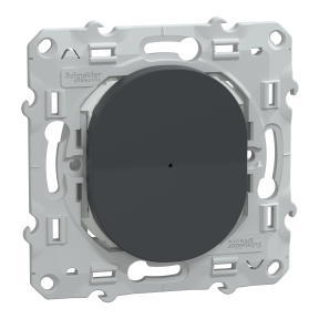 WISER Ovalis - Bouton Poussoir Connecté - coloris Anthracite - Zigbee - 10A
