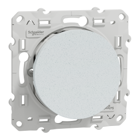 Odace - poussoir - blanc Recyclé - 10A