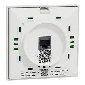Odace POINT ACCES WIFI BIBANDE POE 8W, WIFI 4&5 AC2, 1GBIT RJ45, BLANC