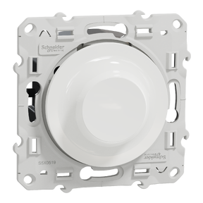 Odace - Variateur de lumière universel en 2 ou 3 fils 3W 200W (Led) - coloris Blanc