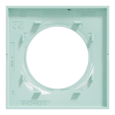 Schneider - Odace Styl - Plaque - Blanc Recyclé - 2 Postes Horizontal Vertical Entraxe 71mm Ref S510704