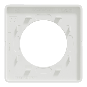 S520802 - Odace Touch - plaque de finition 1 poste - blanc RAL9003