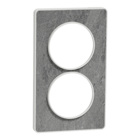 Odace Touch, plaque Pierre Galet 2 postes verticaux entraxe 57mm