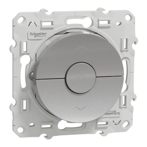 Odace, interrupteur Alu, 3 boutons montée/descente/stop pour volets-roulants