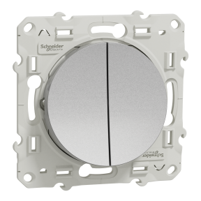 Odace, double va-et-vient Alu, à vis, connexion rapide