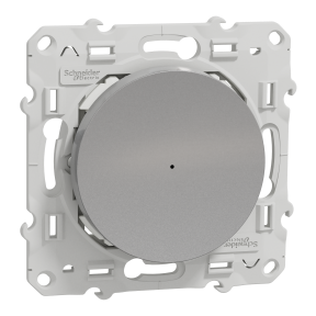 Wiser Odace - variateur poussoir - 2 fils - zigbee - alu