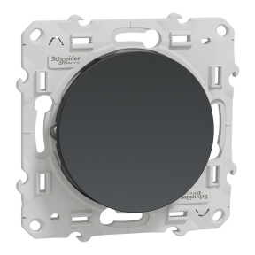 Odace, va-et-vient Anthracite, 10 A, à vis