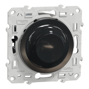 Odace - Variateur de lumière universel en 2 ou 3 fils  3W 100W (Led) - coloris Anthracite