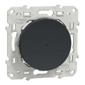Wiser Odace - variateur poussoir - 2 fils - zigbee - anthracite