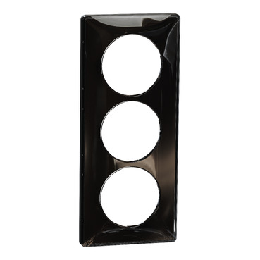 Plaque Odace Touch Aluminium brossé Anthracite 1 poste