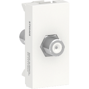 S70546804 - MODULO TOMADA PARA ANTENA DE TV (P/ CABO COAXIAL TIPO F) 1M BR  | Schneider Electric Brasil