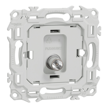 Prise TV Coaxiale Simple Schneider S520445 - Blanche - Neuve Sans Boîte