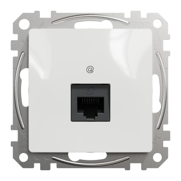 Schneider Electric Sedna - Doppia Presa Dati RJ45 Cat.6 UTP Senza Cornice, Colore Bianco - 2