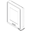 SpaceLogic SE8000 Room Controller Fascia Technical Illustrations