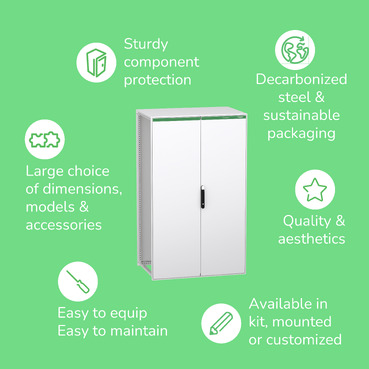 PanelSeT SFN Electrical Distribution double door enclosure Benefit Image - Benefit