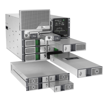 Smart-UPS Modular Ultra proporciona densidad de energía ultra alta, protección de energía en línea con baterías de iones de litio en una arquitectura modular con capacidad de redundancia interna.