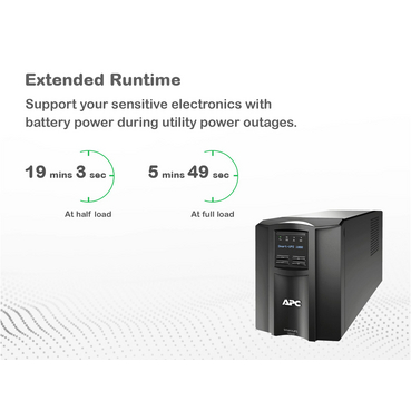 SMT1000C - APC Smart-UPS, Line Interactive, 1000VA, Tower, 120V