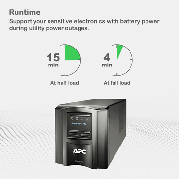 SMT750C - APC Smart-UPS, Line Interactive, 750VA, Tower, 120V, 6x