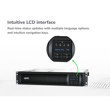 SMT750RM2UC - APC Smart-UPS, Line Interactive, 750VA, Rackmount 2U