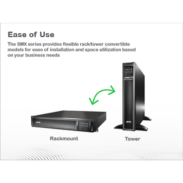 SMX1000C - APC Smart-UPS X, Line Interactive, 1000VA, Rack/tower