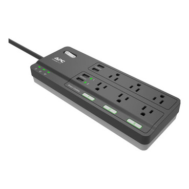 APC Home Office SurgeArrest 6 Outlets 3 Smart Outlets With 4 USB
