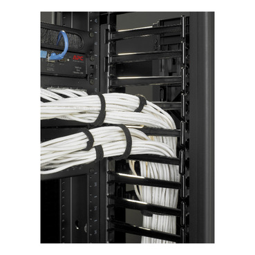 Wavenet 3049-N 78 Plastic Double Sided Vertical Cable Manager, Black